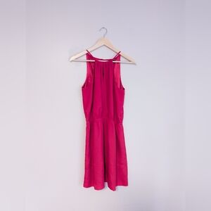 Express Hot Pink Strappy Keyhole Dress